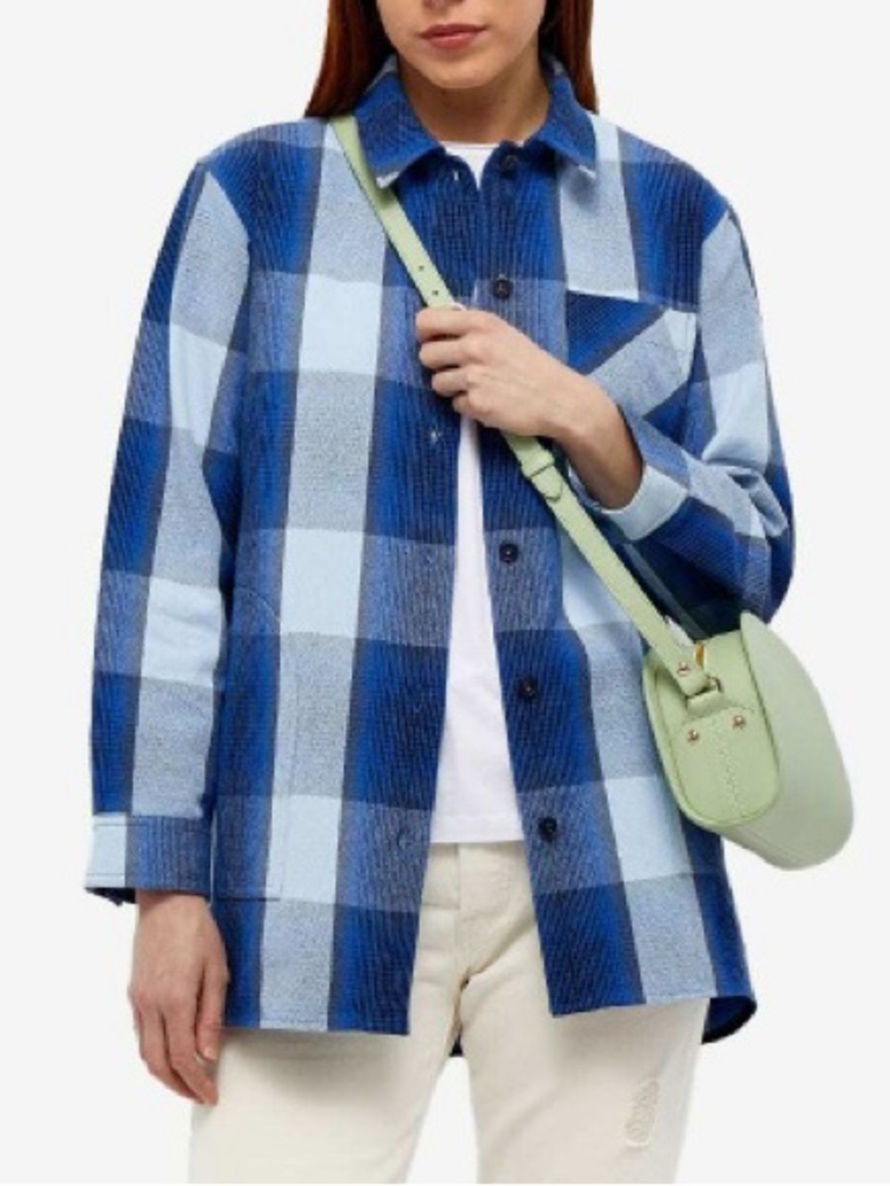 🇫🇷 A.P.C. Lisa Shacket blue check